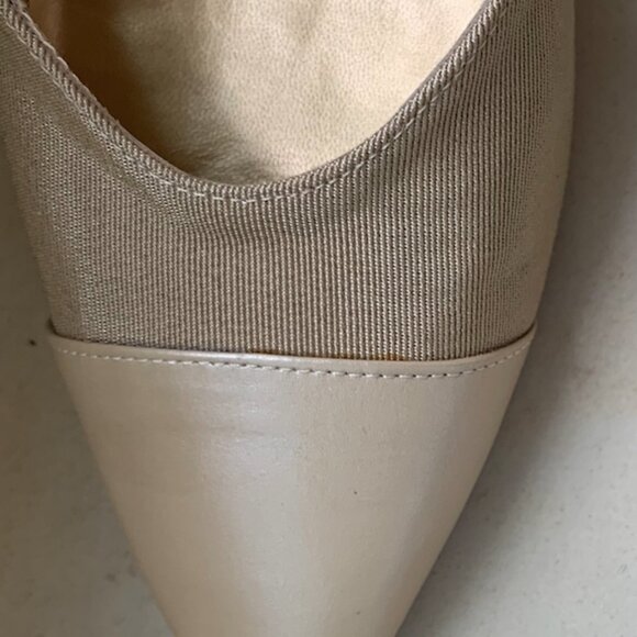 Stuart Weitzman Taupe Pump With Strap and Kitten Heel Size 6 - Picture 3 of 9